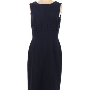 Preston & York Navy Dress Women's cut out circles Size 8